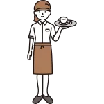 Cafe Clerk Female SVG Icon